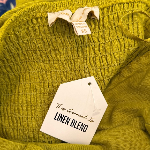 NWT Green strapless mini dress - Picture 6 of 6